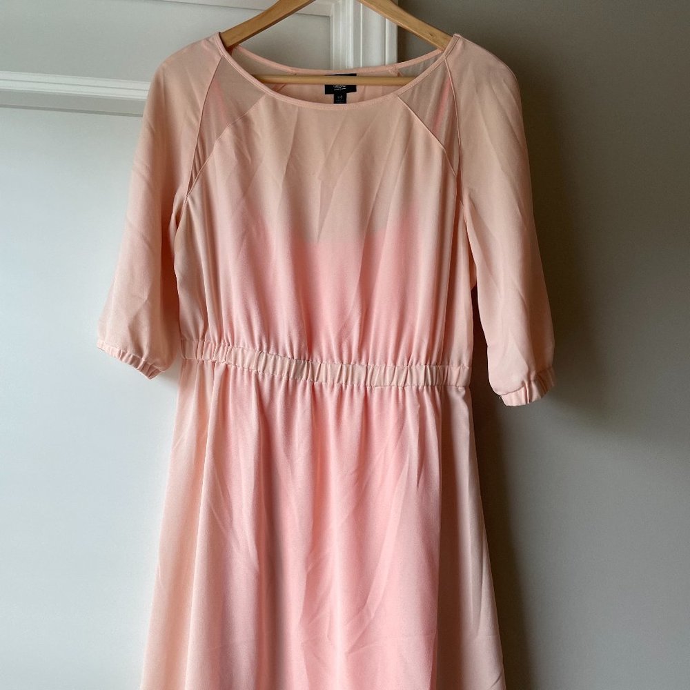 Mossimo Fit & Flare Pink Dress - Large